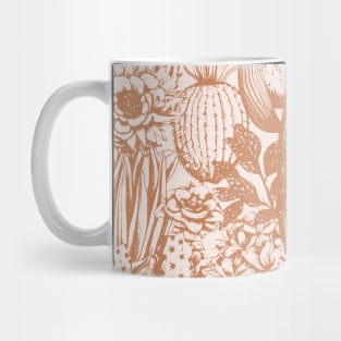 Western Cactus Boho Clay Pattern Mug